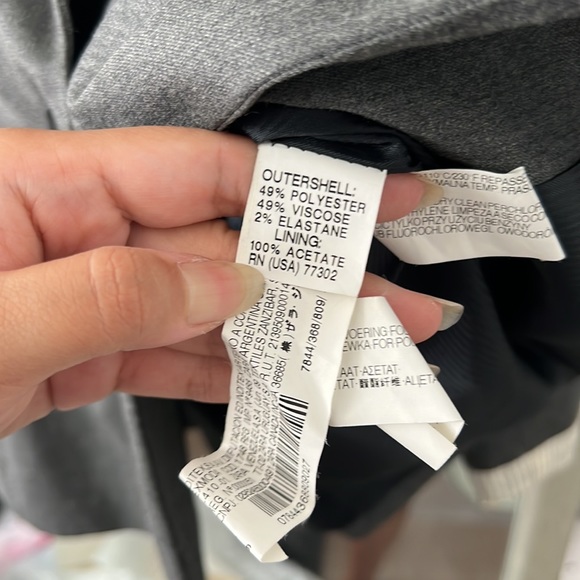 Zara charcoal gray boyfriend blazer size small - Picture 5 of 5